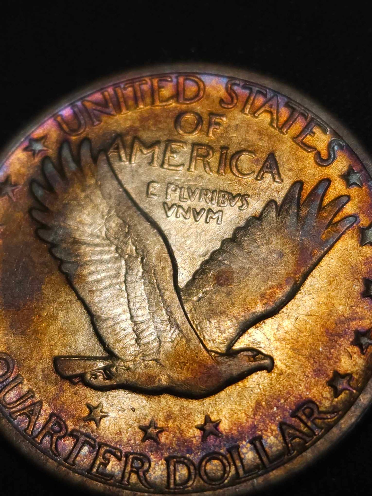 1927 Standing Liberty Quarter Monster Toned Errors & Oddities