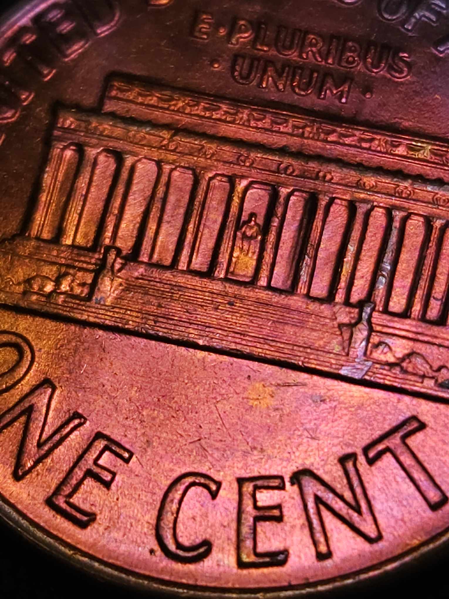 1959 D Lincoln Memorial Cent Bu Errors & Oddities