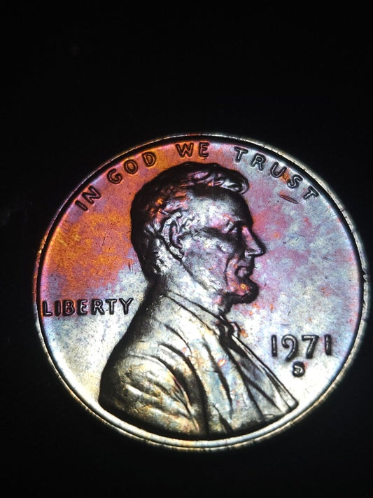 1971 S Lincoln Memorial Rainbow Toned