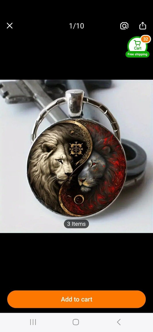 lion pendant W Chain Unbranded