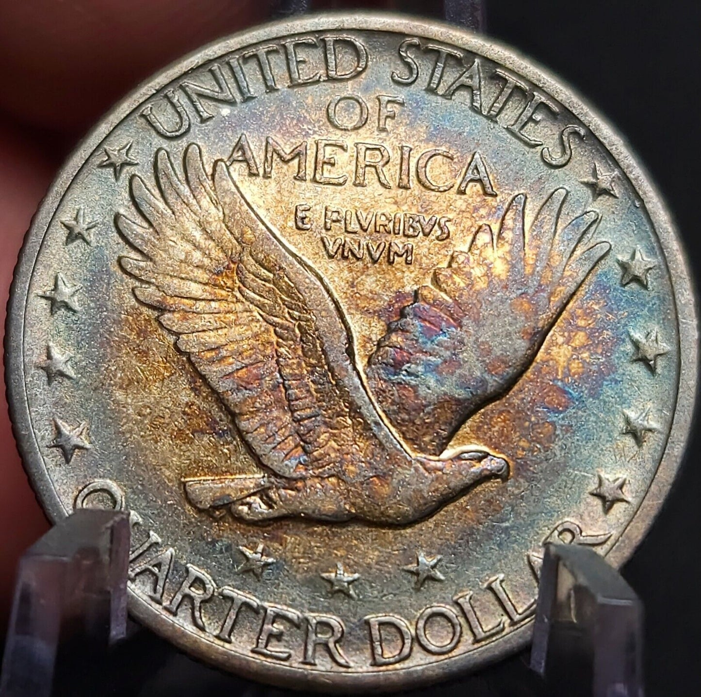 1930 Standing Liberty Quarte Monster Toned