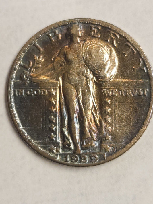 1929 S Standing Liberty Monster Toned