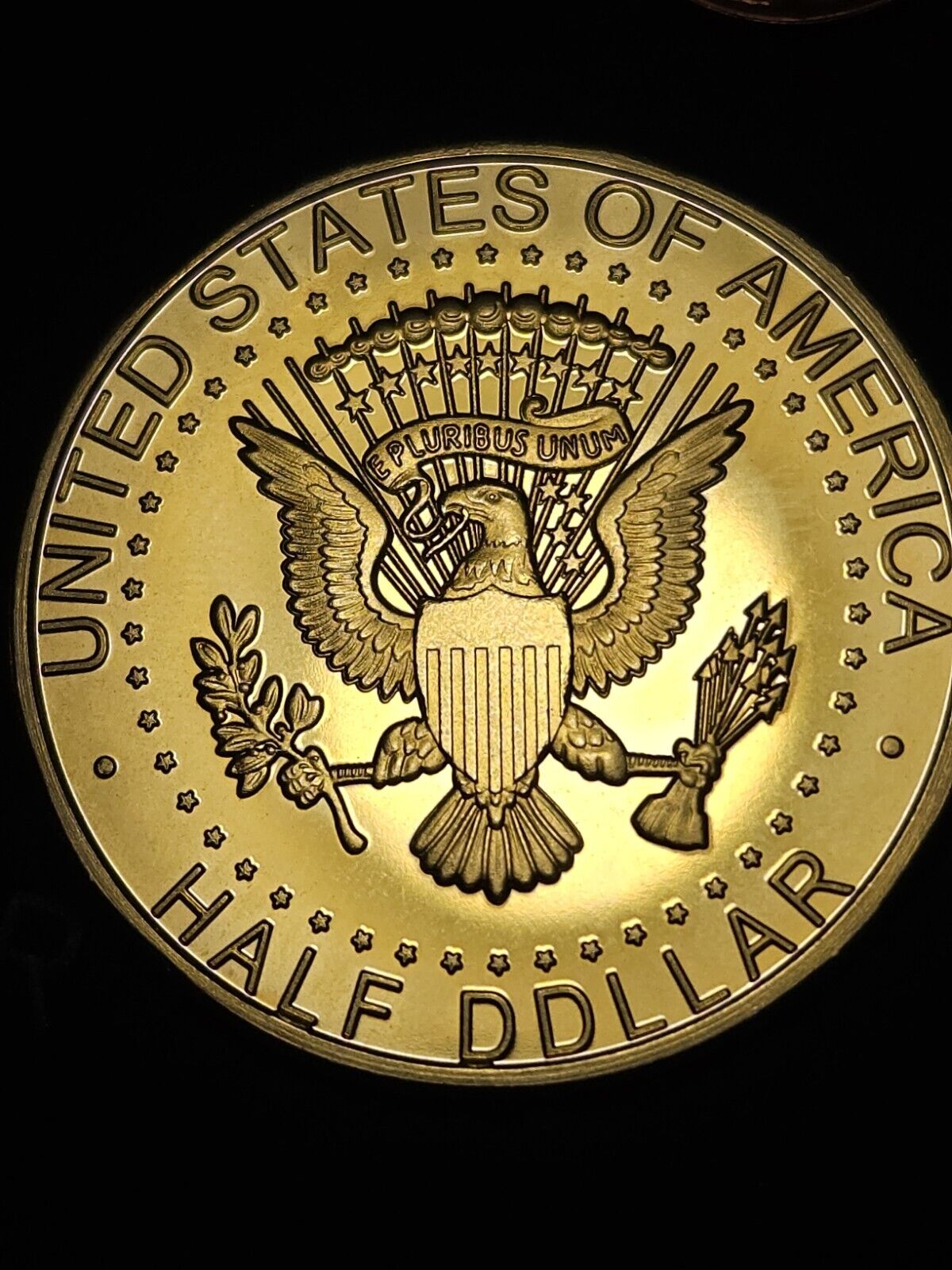 2022 Gold Repli Coin Kennedy Half Dollar/ Dollar Sized - ErrorsandOddities33