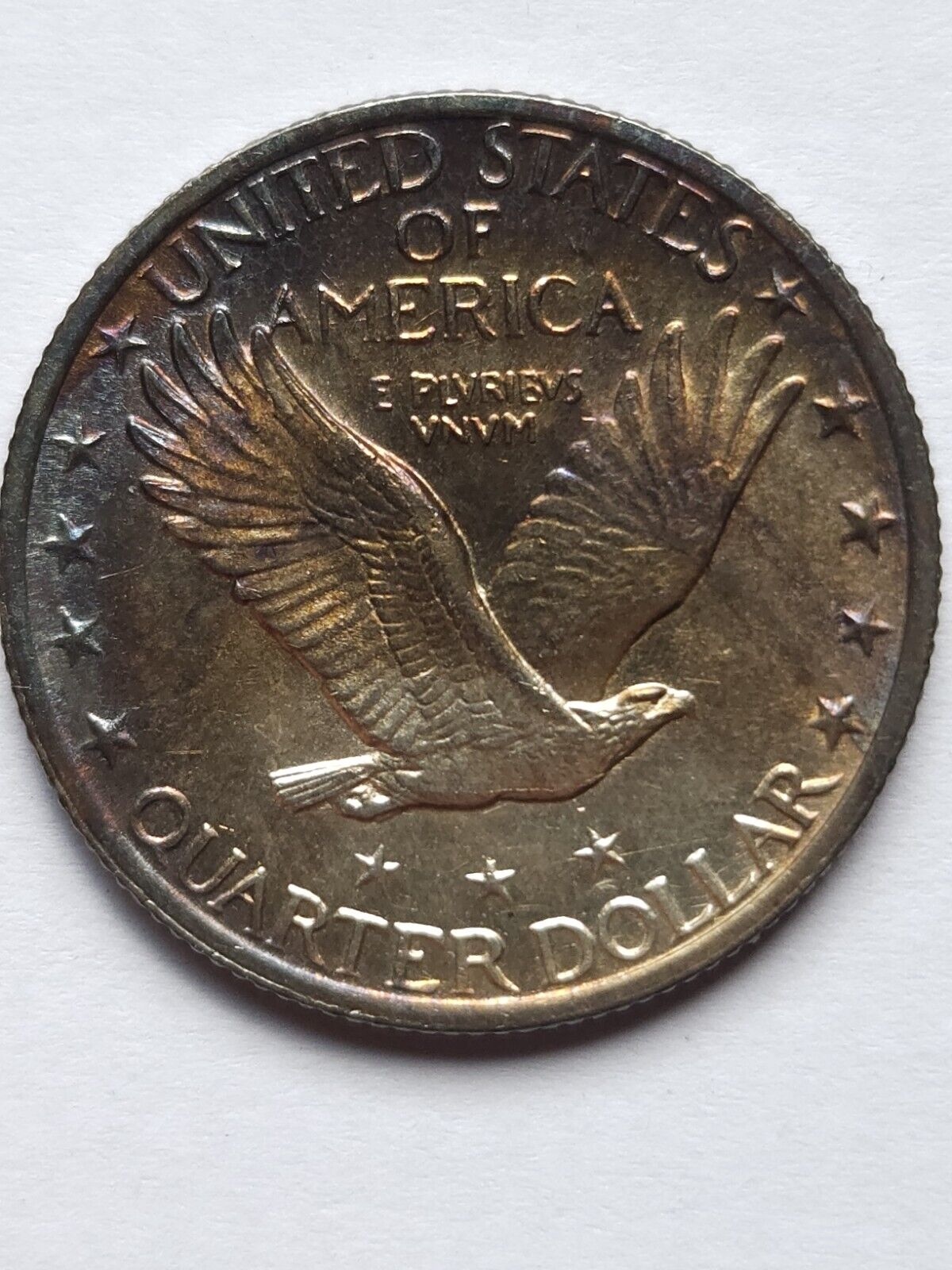 1923 Standing Liberty Bu Gem Monster Toned