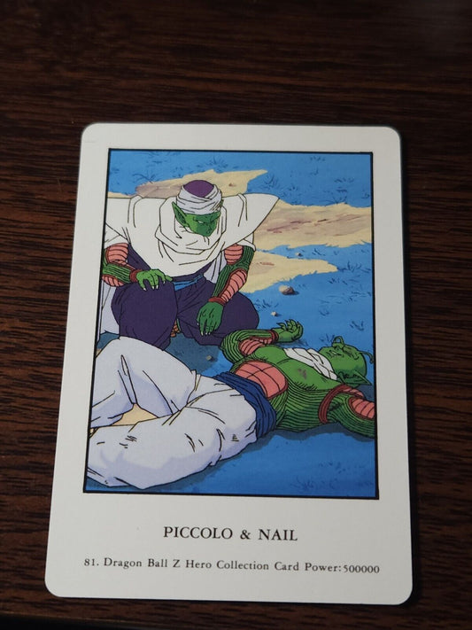 Dragonball Z Hero Collection Card 81 Piccolo And Nail Errors & Oddities