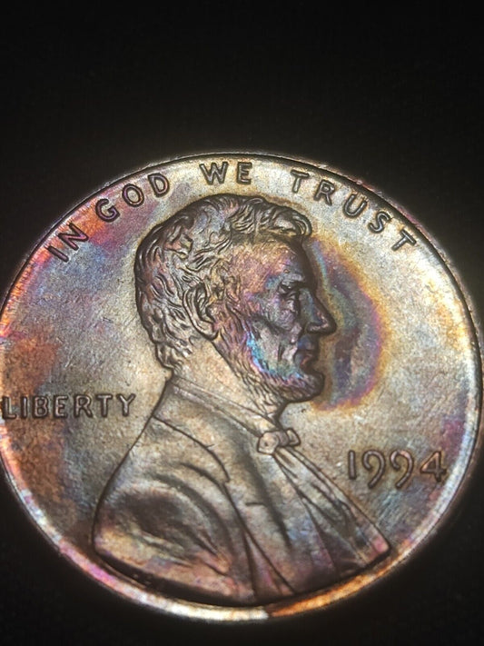 1994 Gem Toned Lincoln Memorial Cent Errors & Oddities