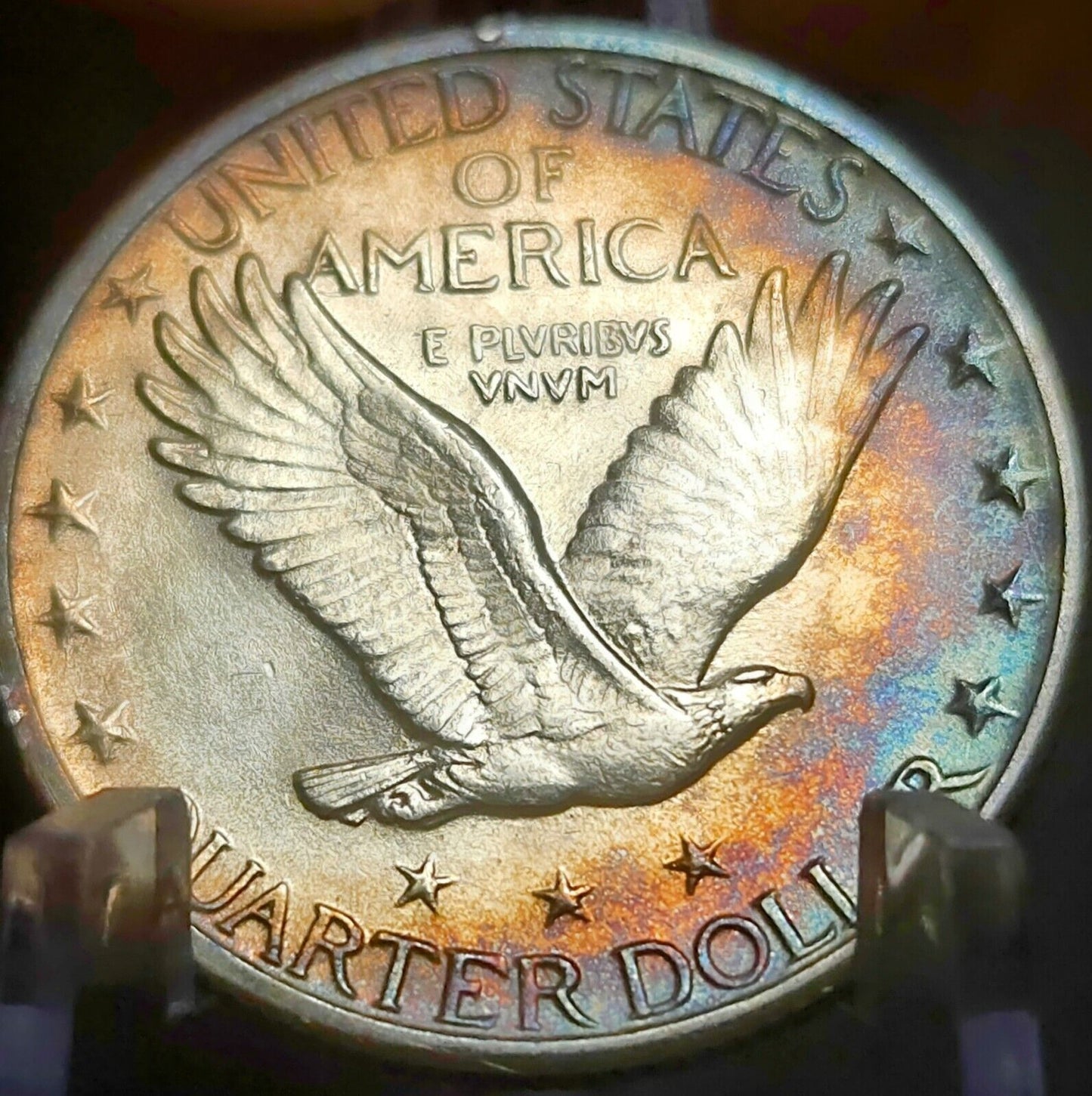 1926 Standing Liberty Quarte Bu Monster Toned