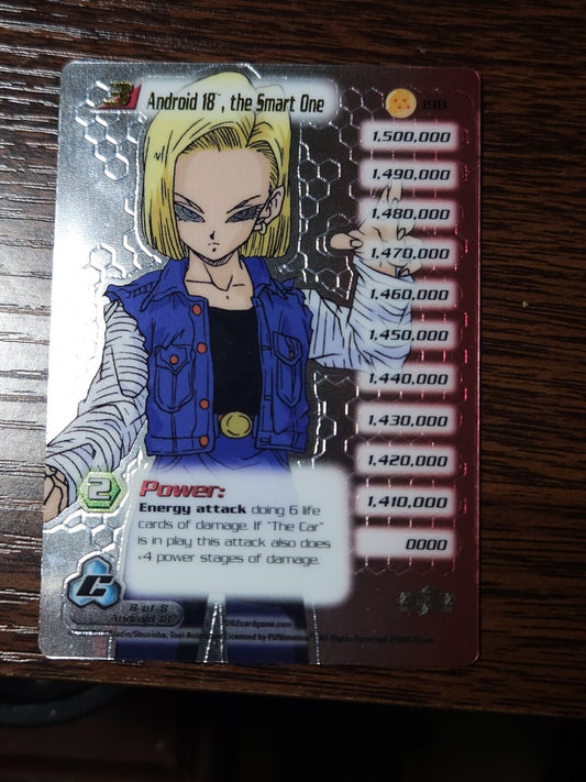 ANDROID 18 THE SMART ONE No.198 LP/NM Ultra Rare Dragon Ball Z Promo Errors & Oddities