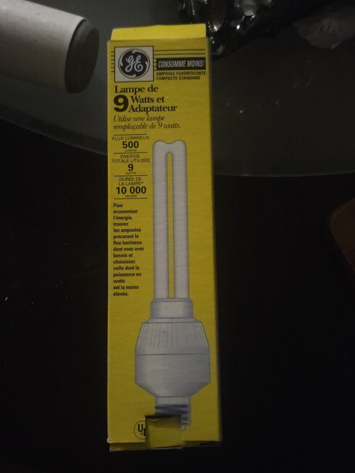 GE REPLACEMENT BULB  80511 9W W/ Adapter FLA9/SPX27