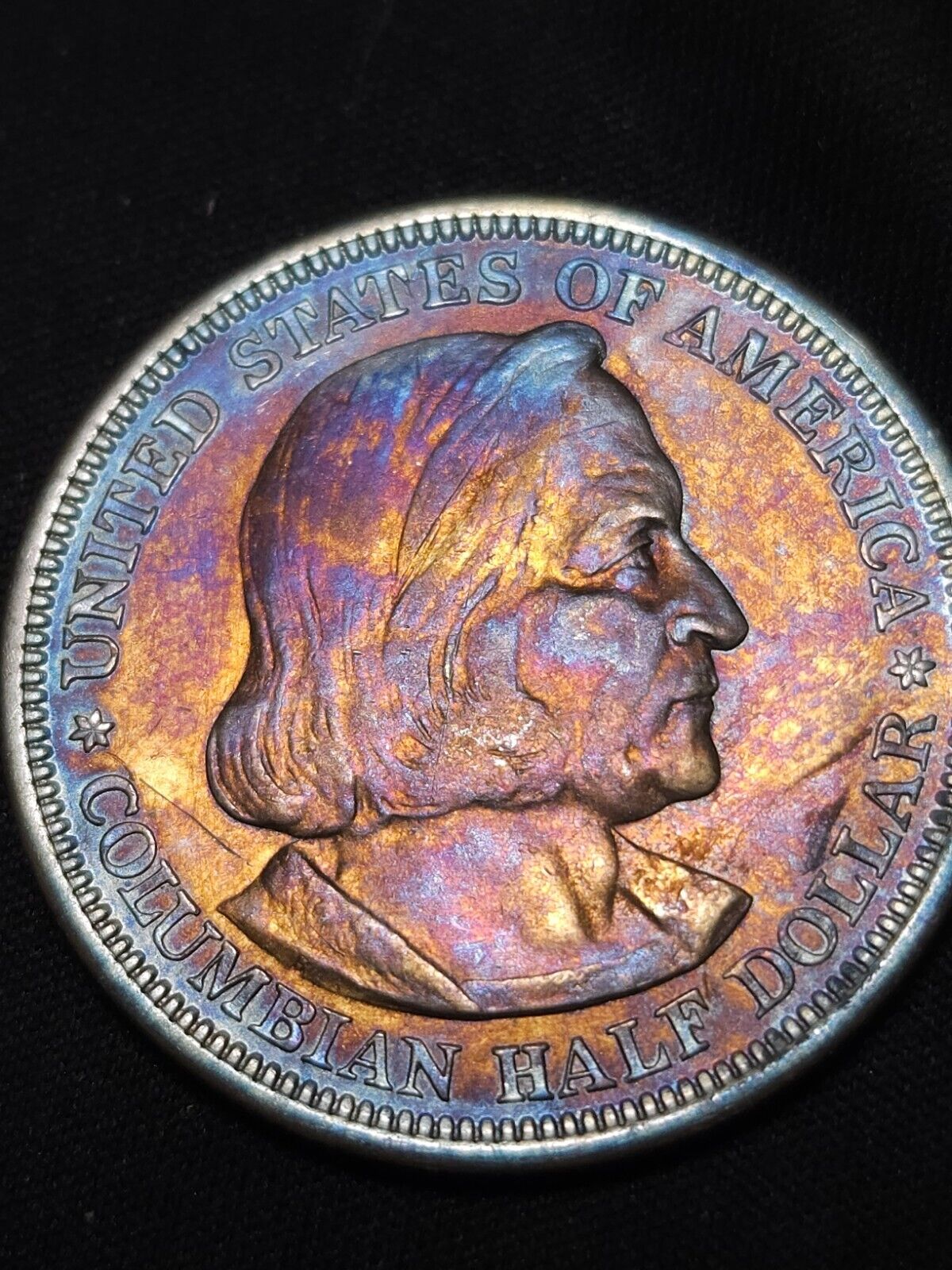 1893 Columbian Exposition Half Monster Toned