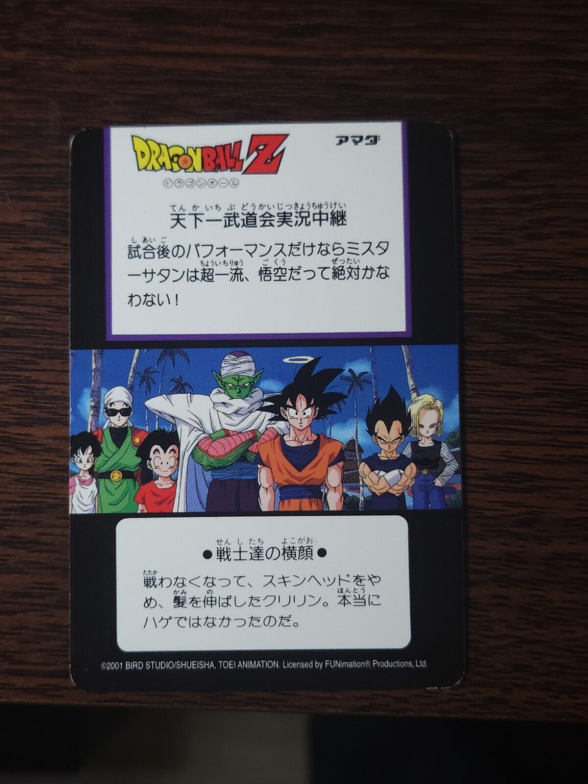 Dragon Ball Z DBZ Hero Collection 2 2001 Artbox 208 Goku Halo World Tournament Errors & Oddities