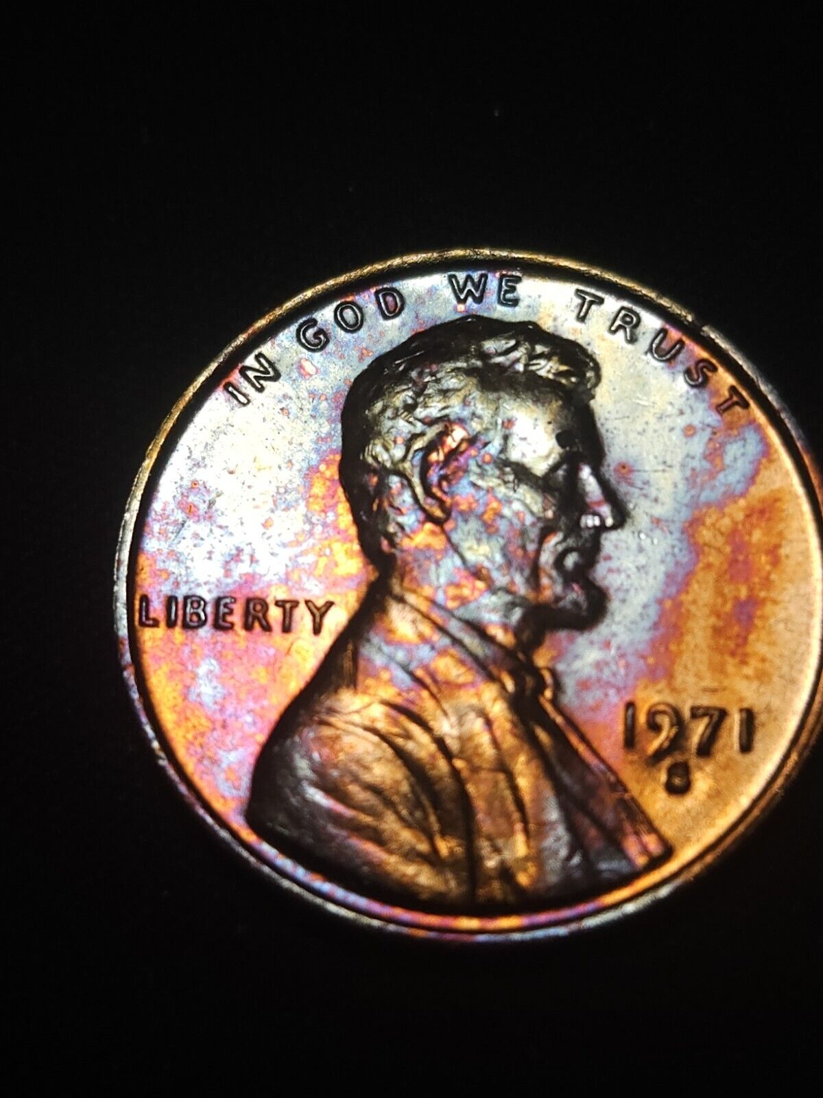 1971 S Lincoln Memorial Bu Rainbow Toned