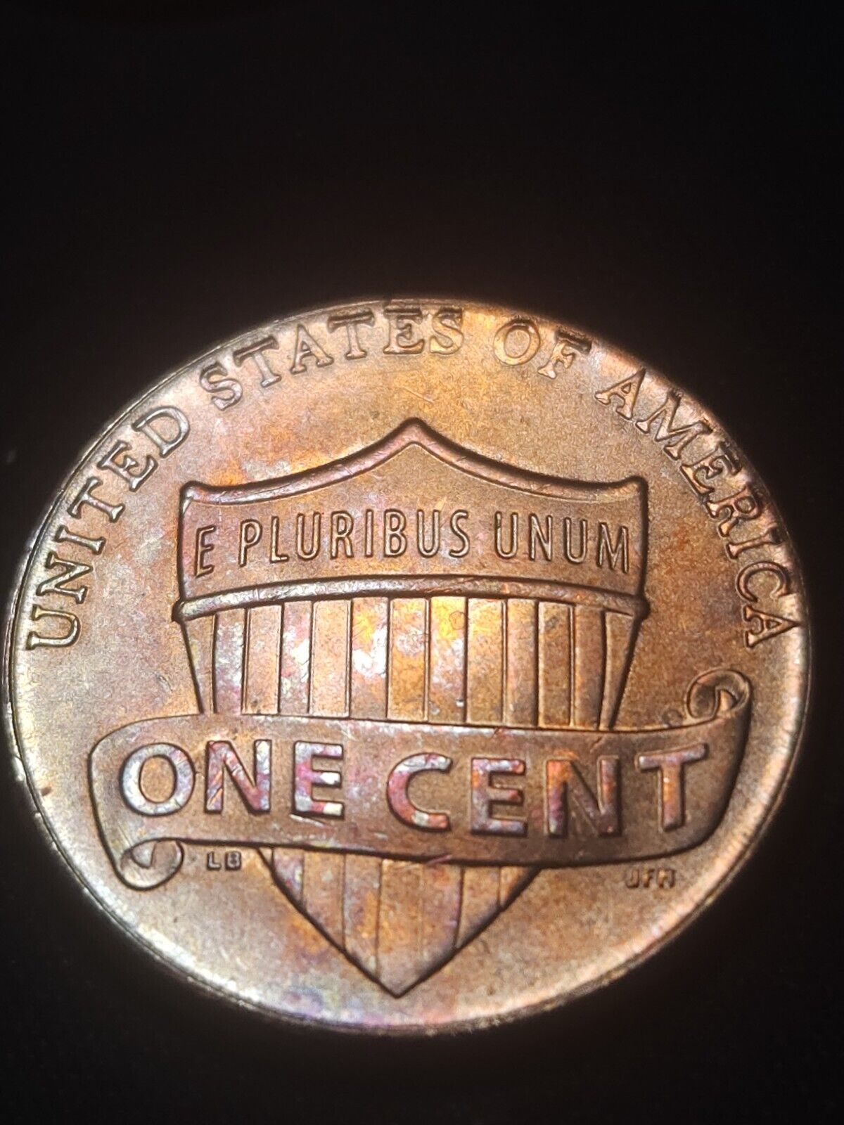 2021 Toned Lincoln Shield Cent - ErrorsandOddities33