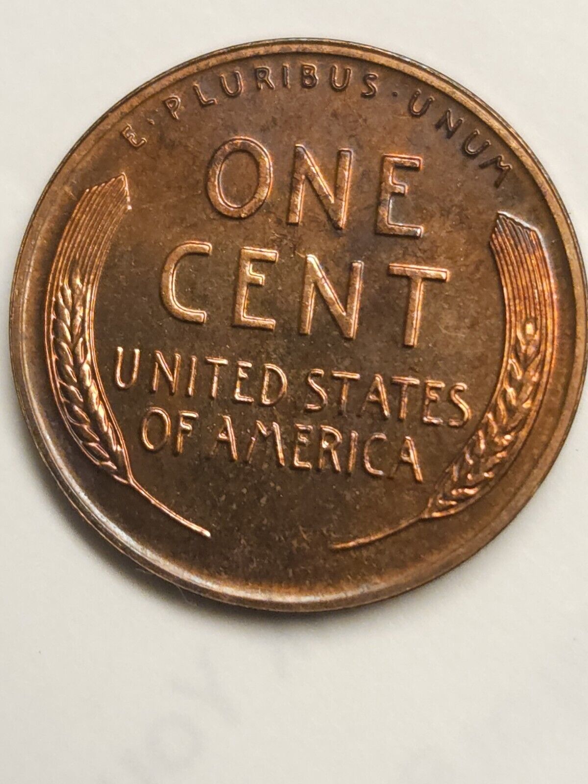 1956 Proof Lincoln Wheat Cen  Bu Rainbow Toned