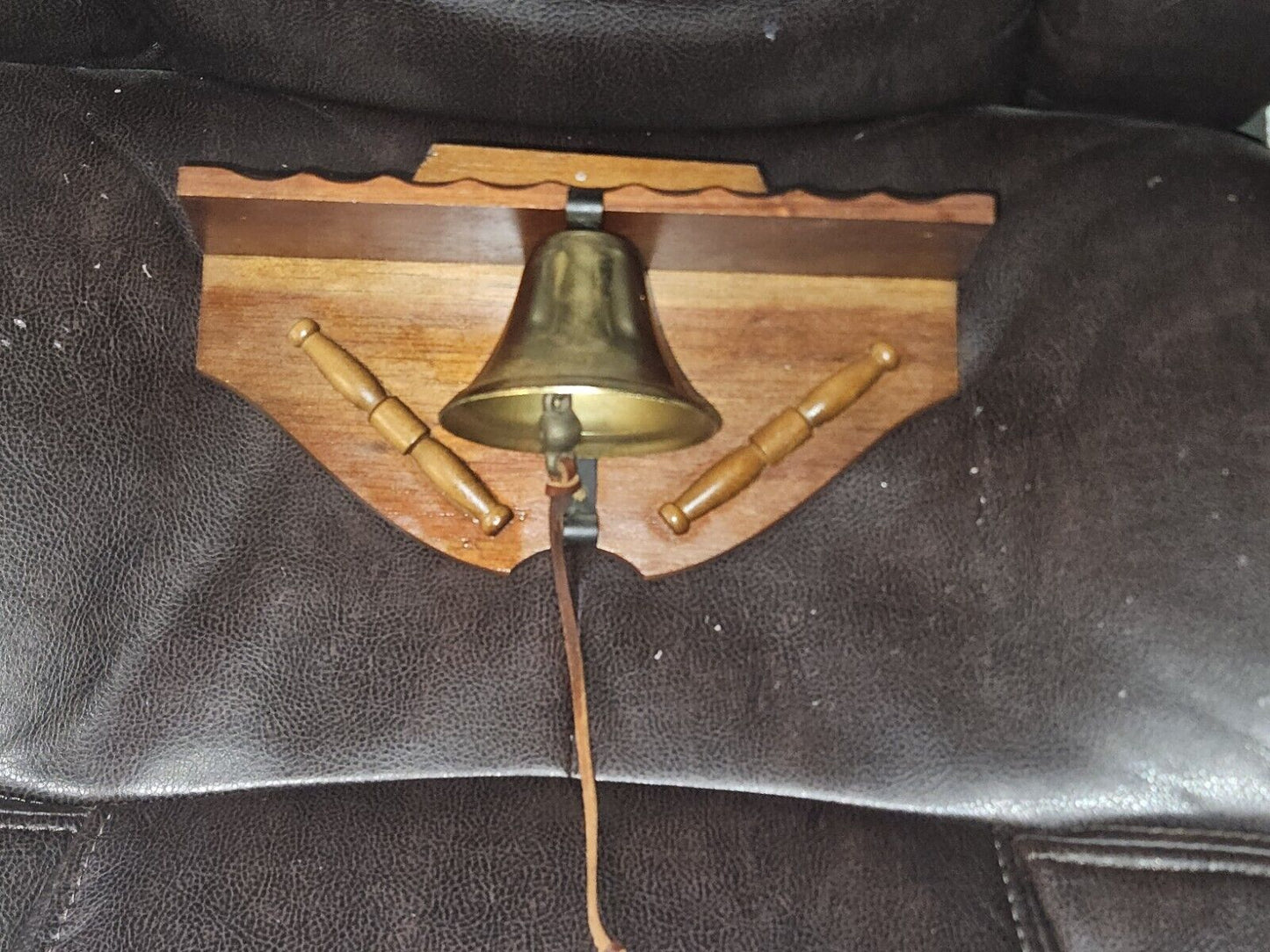 Vintage Bell Wood Wall Fixture Unbranded