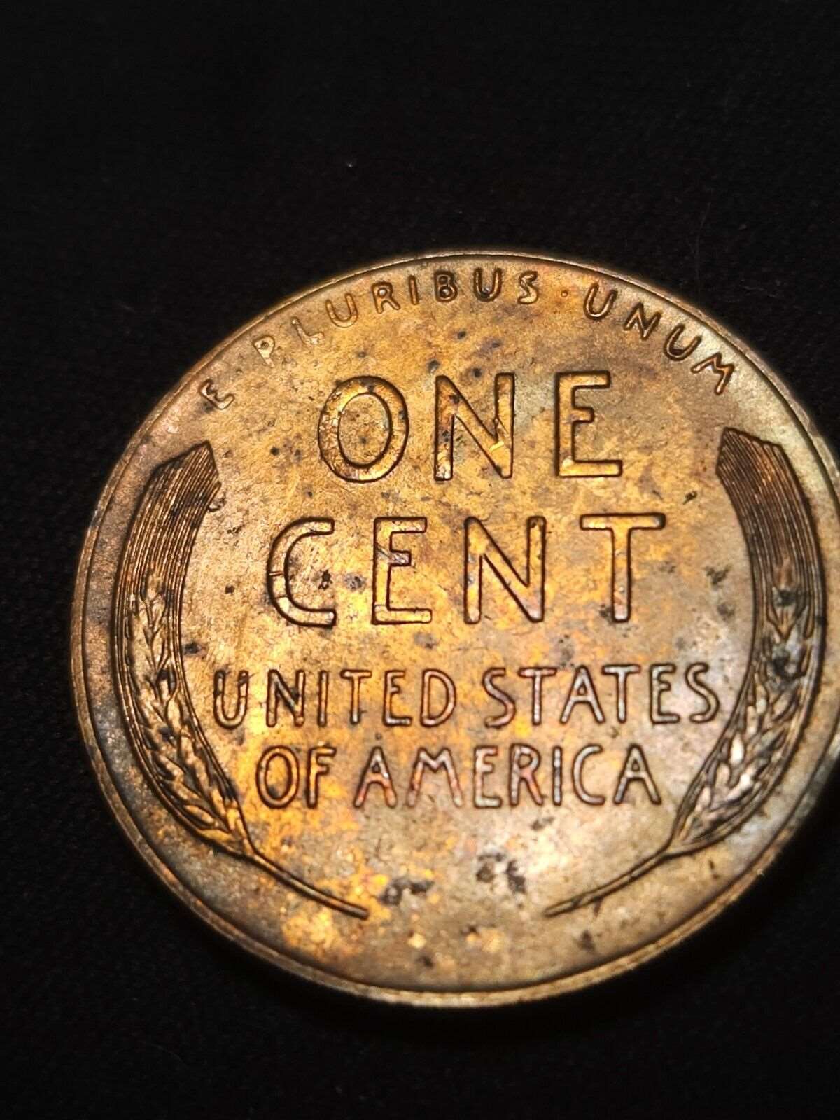 1956 D Lincoln Wheat Penny Bu Toned