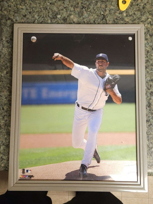 2014 Framed Photo Of Justin Verlander Detroit Tigers 10x8"
