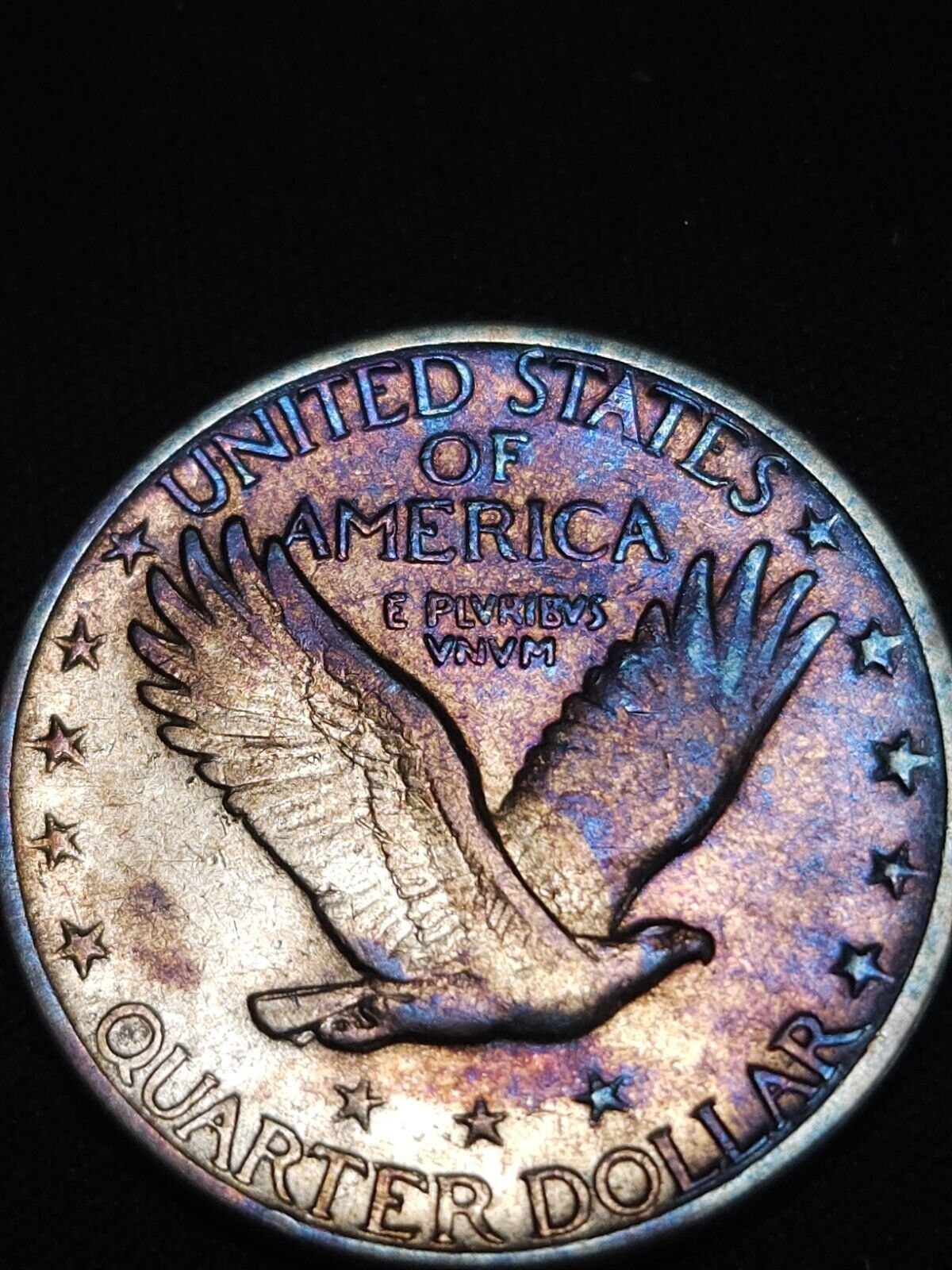 1928 D Standing Liberty Monster Toned