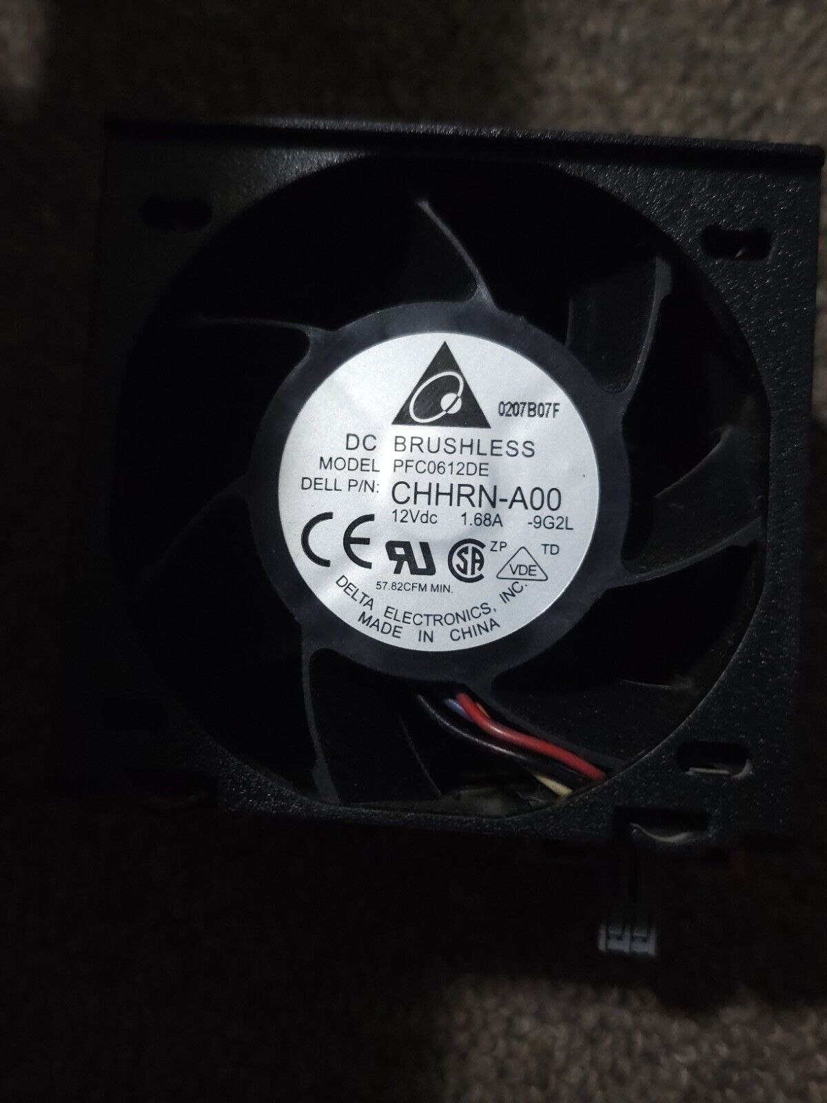 Dell PowerEdge R710 Server Delta PFC0612DE Cooling Fan 90XRN 090XRN CHHRN-A00 - ErrorsandOddities33