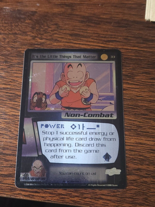 Dragonball Z CCG It's The Little Things That Matter #33 Foil USED TCG Errors & Oddities