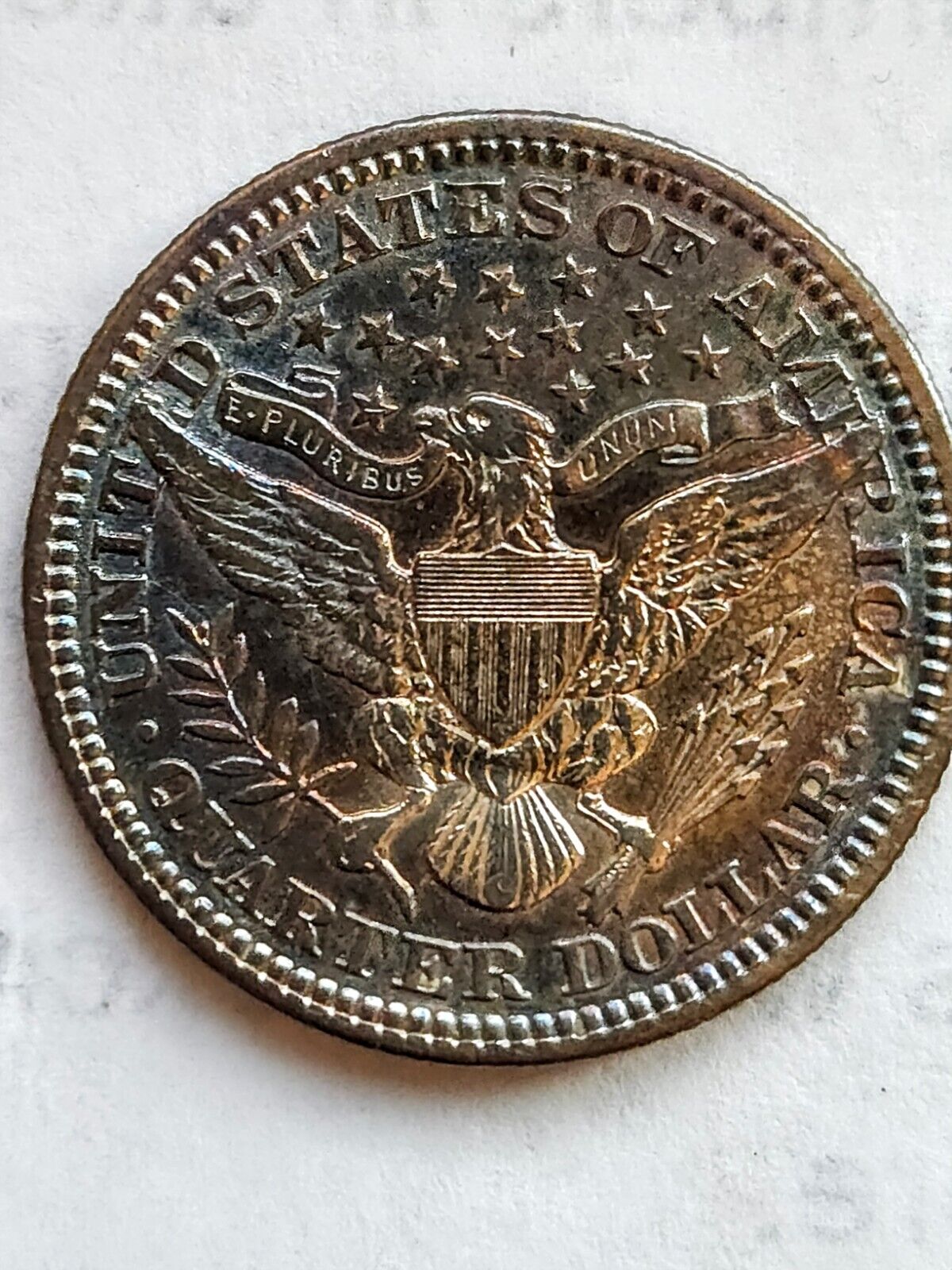 1911 Barber 25c Monster Toned