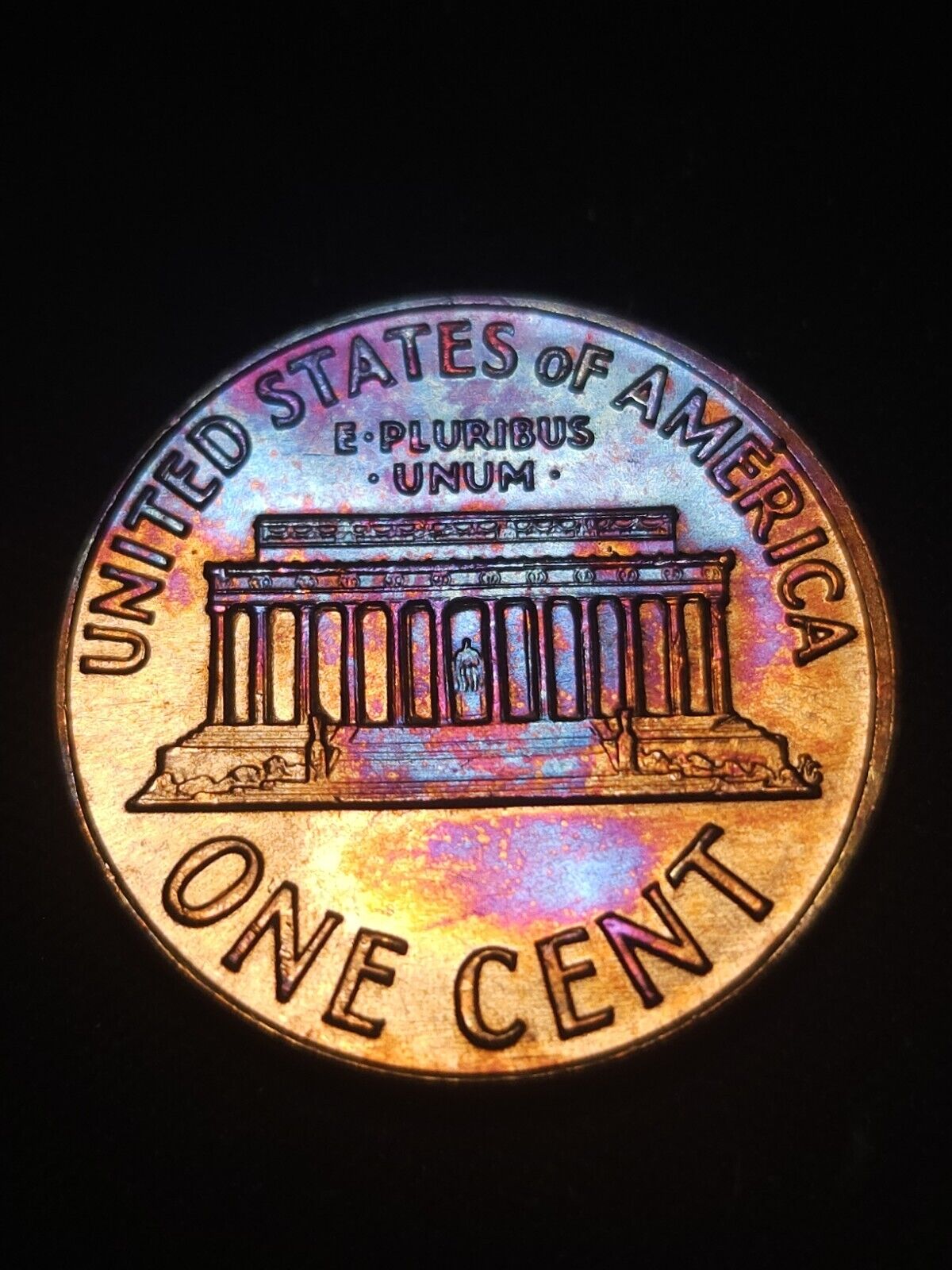 1971 Lincoln Memorial Bu Rainbow Toned