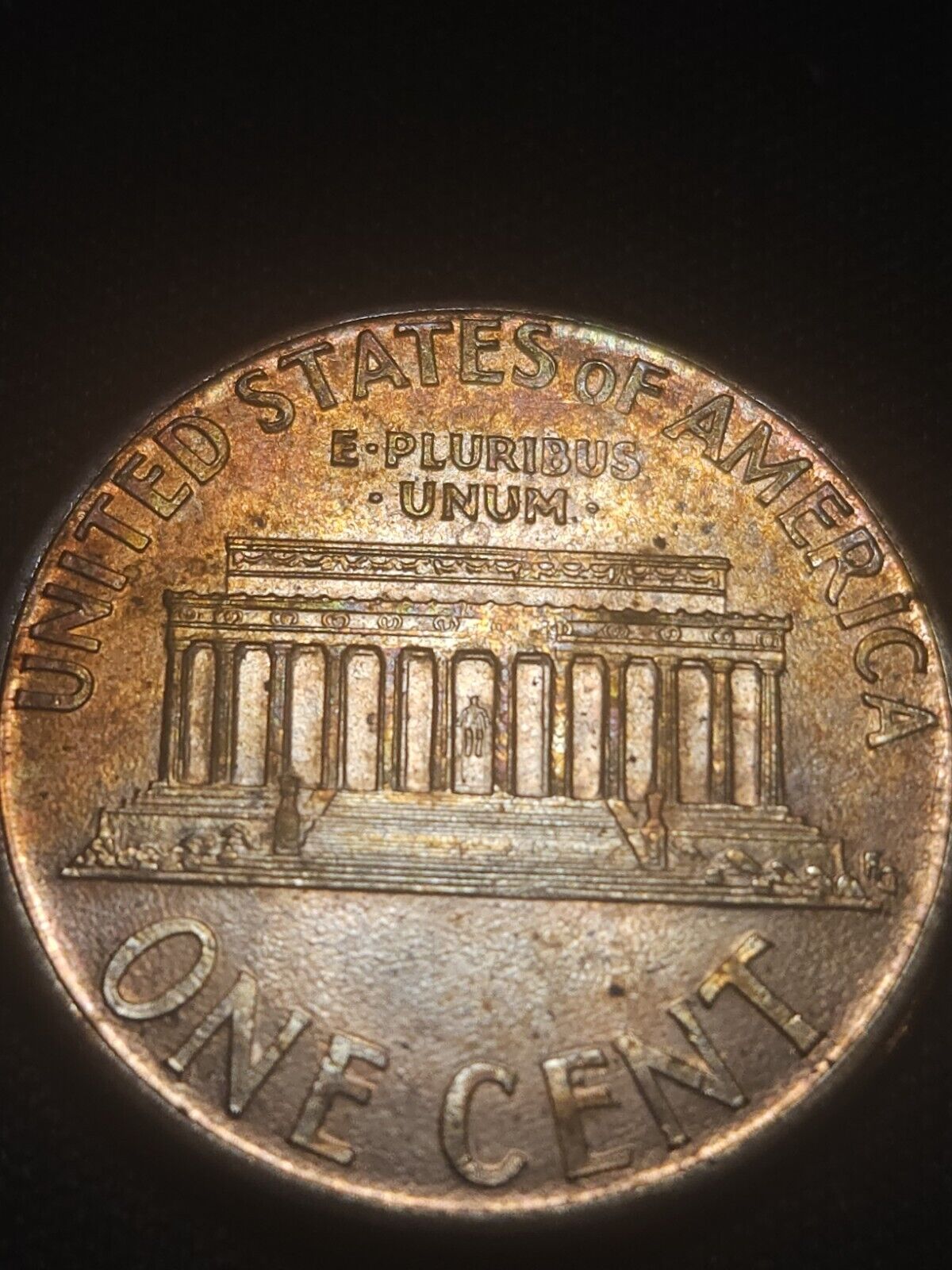 1995 Toned Lincoln Memorial Cent Errors & Oddities