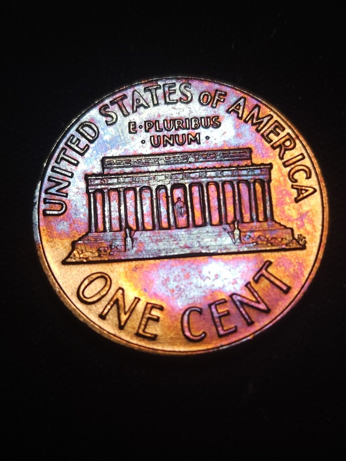 1971 Lincoln Memorial Bu Rainbow Toned