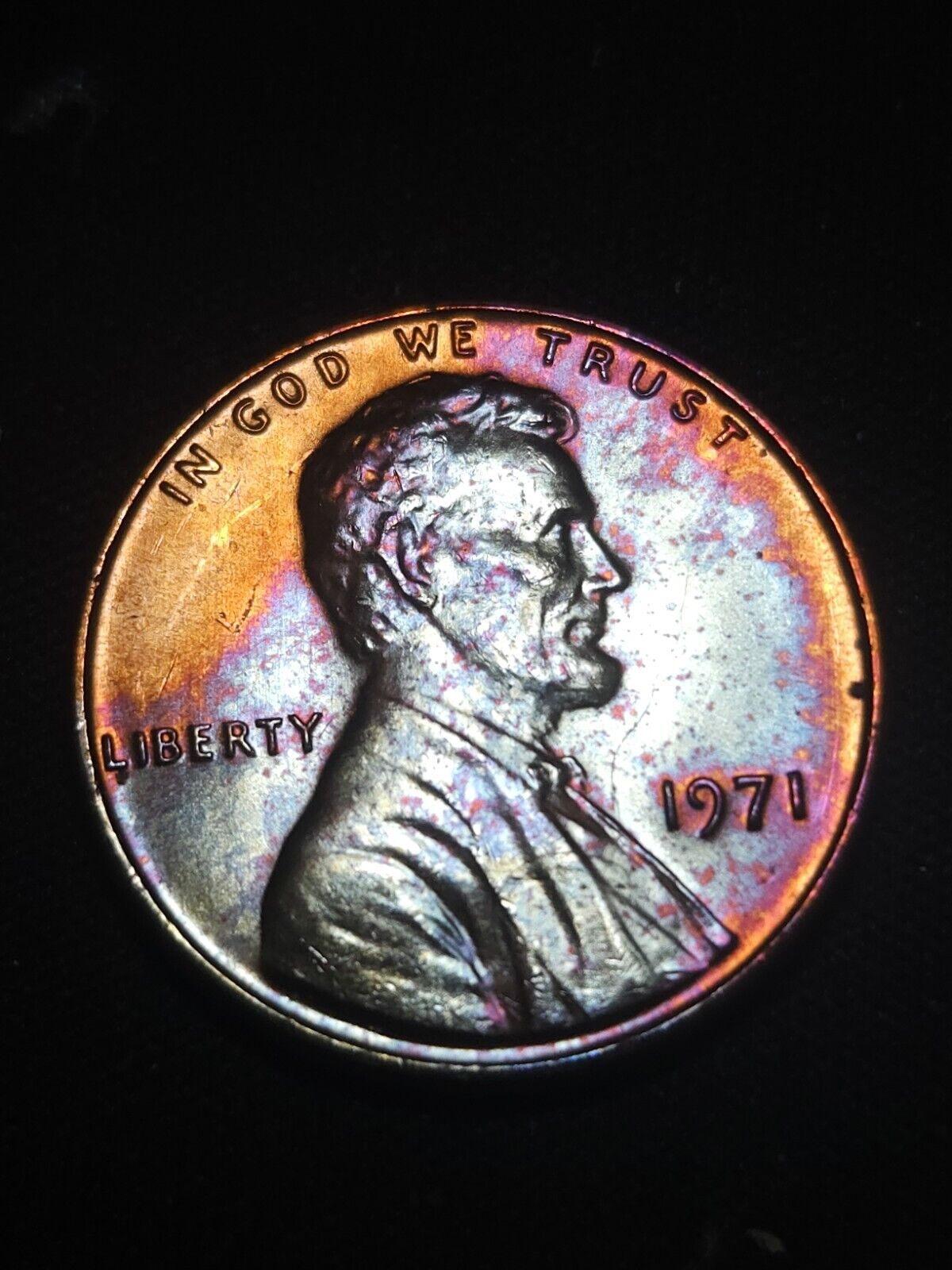 1971 Lincoln Memorial Bu Rainbow Toned