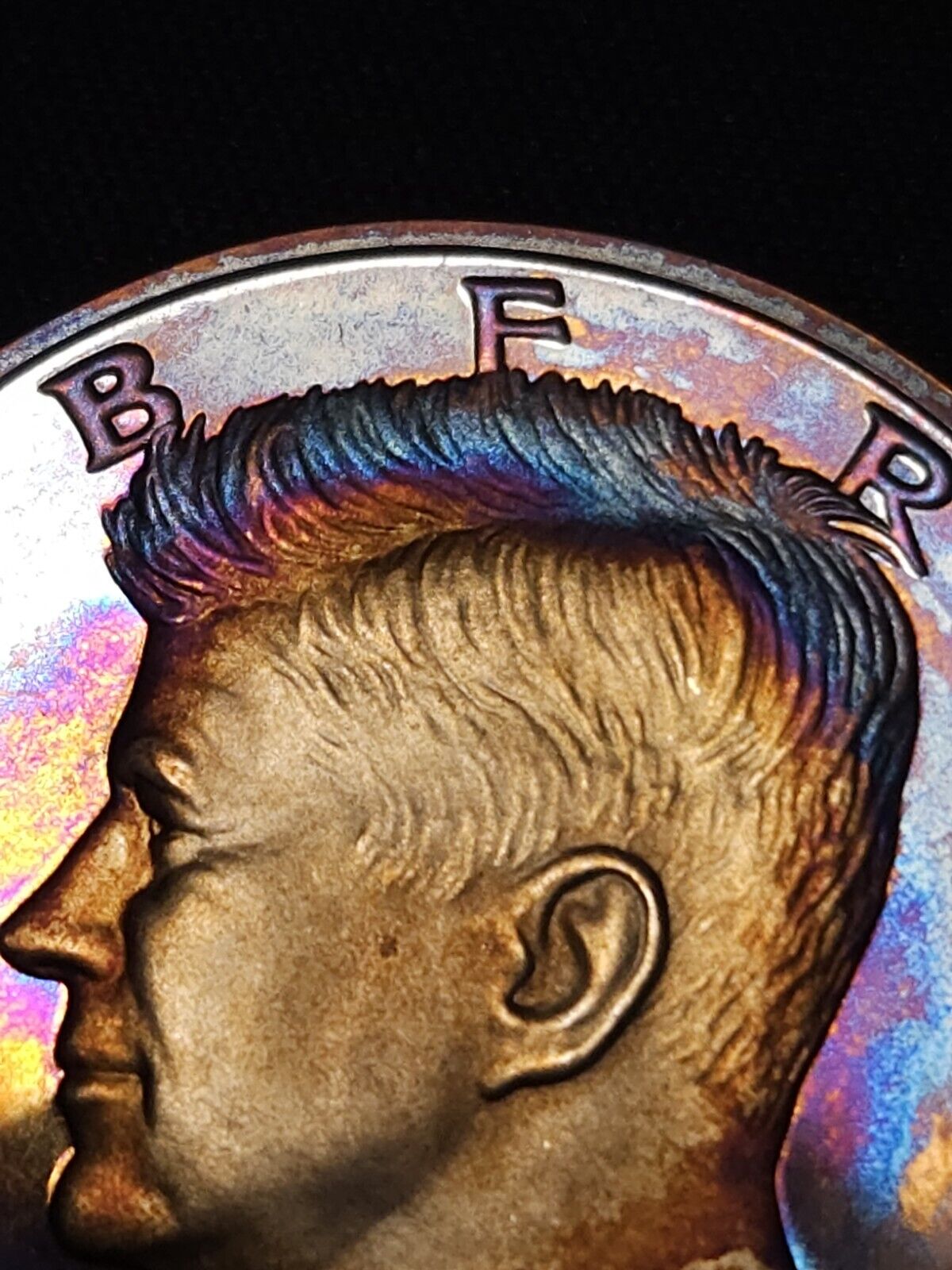 1994 S Kennedy Half Dollar Silver Proof Bu Rainbow Toned Errors & Oddities