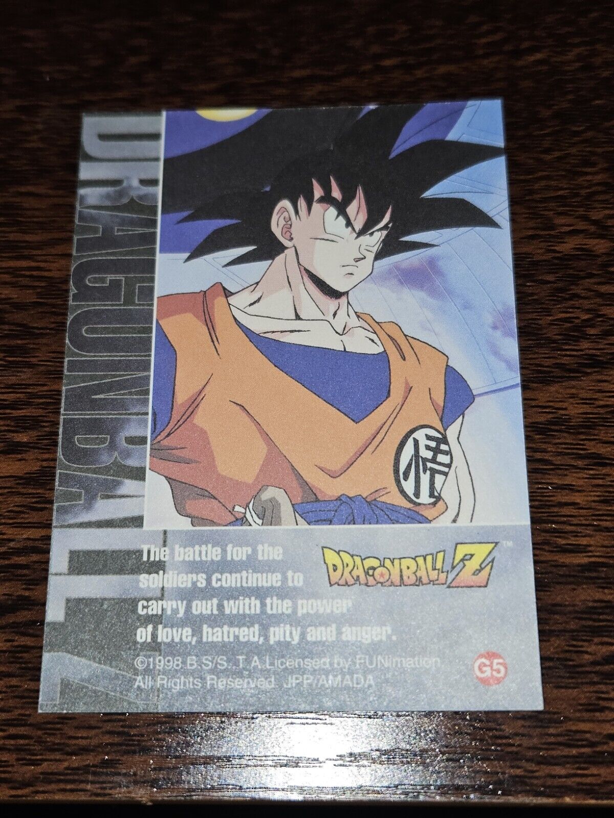 1998 Dragon Ball Z Zarbon Gold Foil Card G5 #5 of 10 (NM) Namek Saga - ErrorsandOddities33