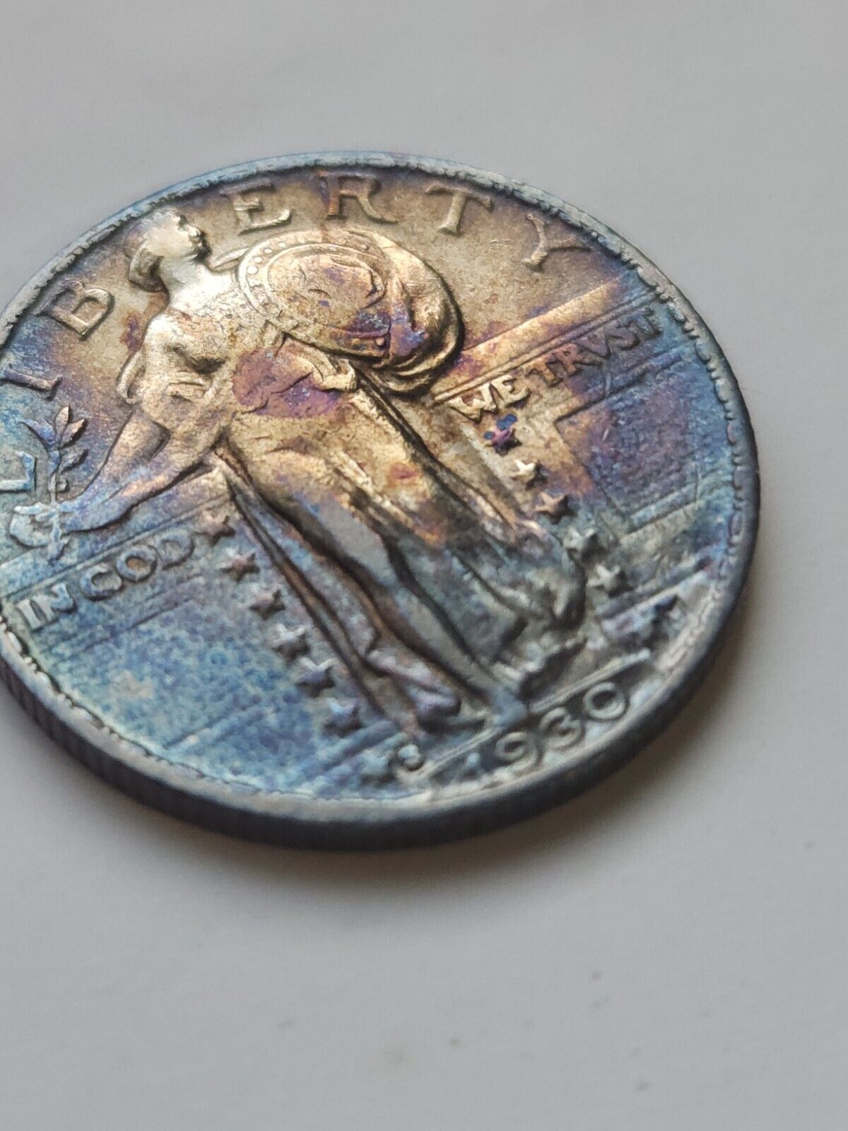 1930 S Standing Liberty Monster Toned