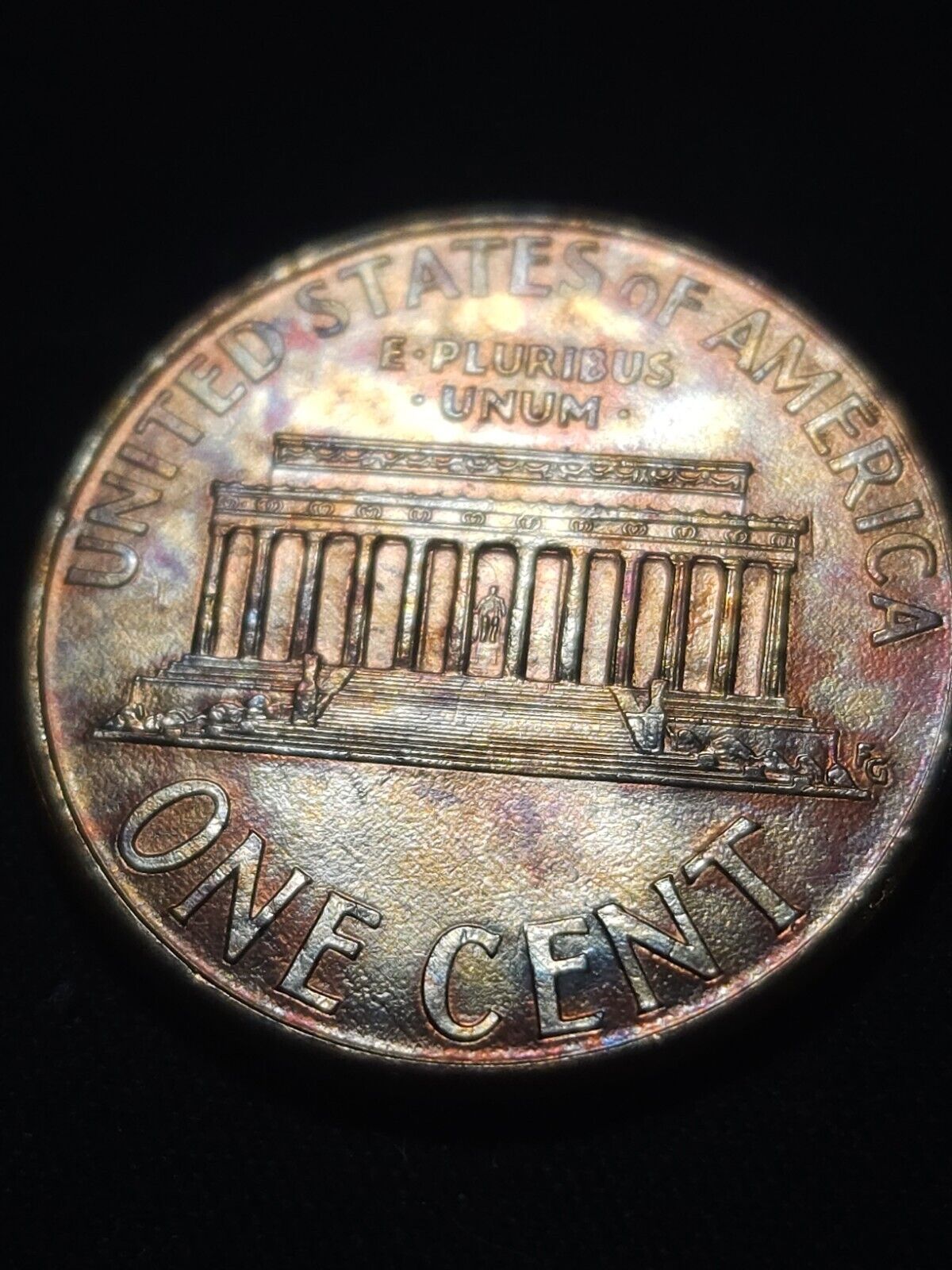 1994 D Toned Bu Gem Lincoln Memorial Cent - ErrorsandOddities33