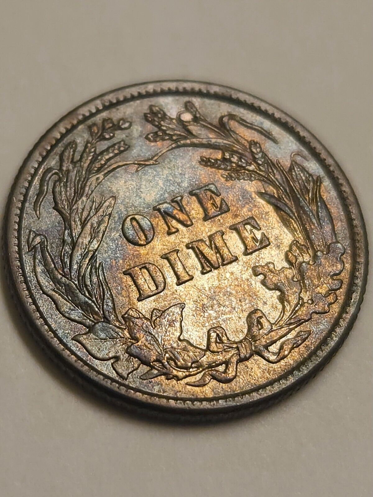 1912 Barber Dime Bu Monster Toning