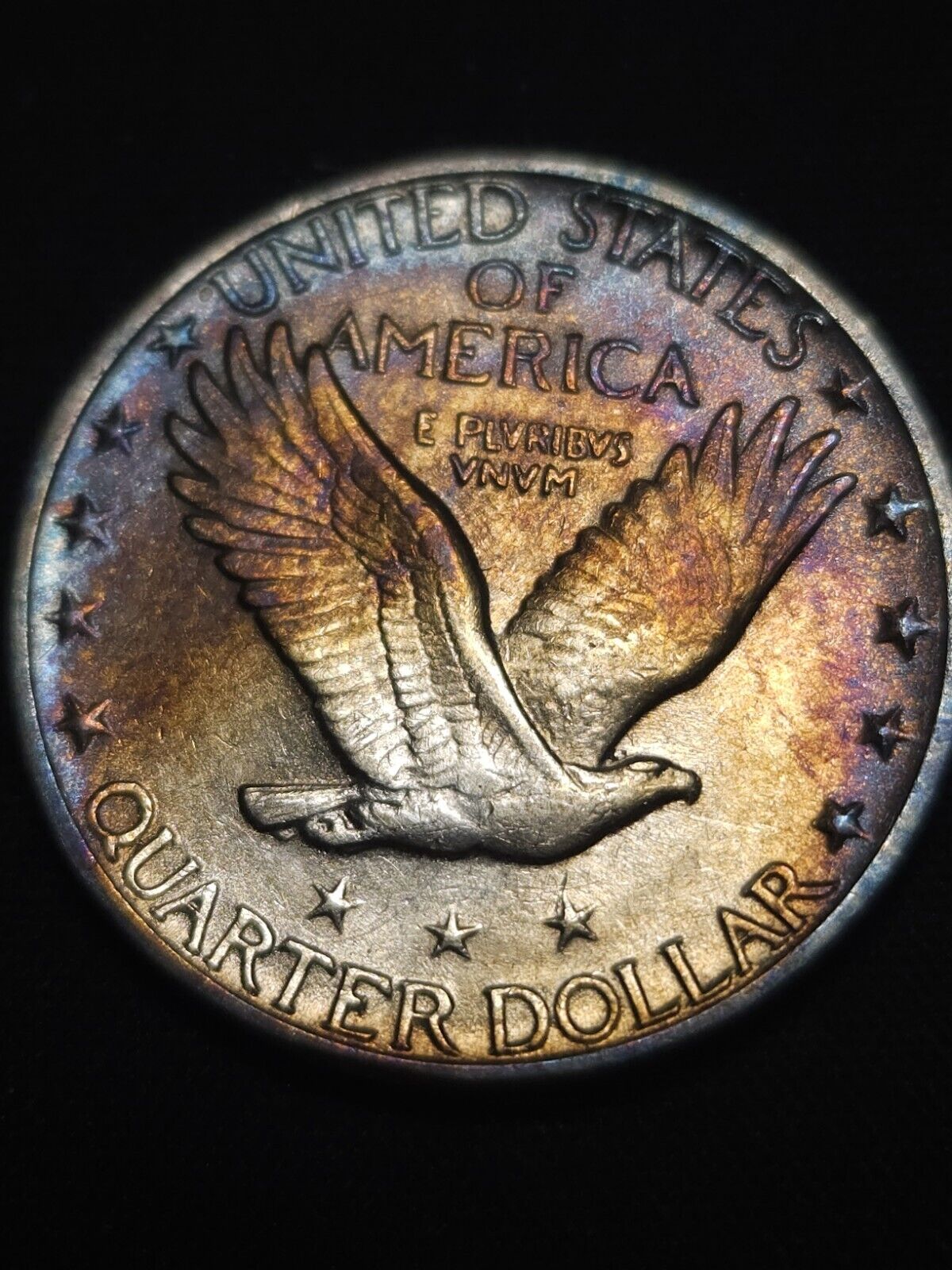 1929 S Standing Liberty Bu Monster Toned