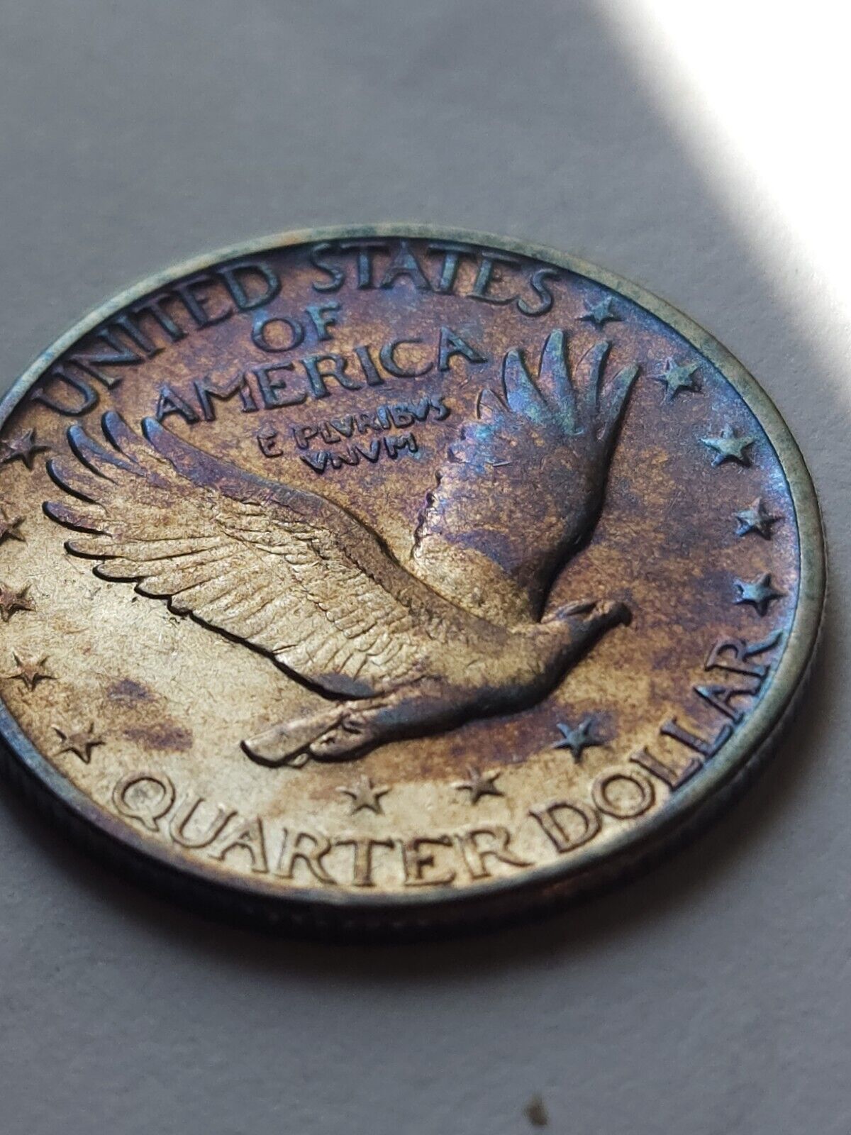 1928 D Standing Liberty Monster Toned