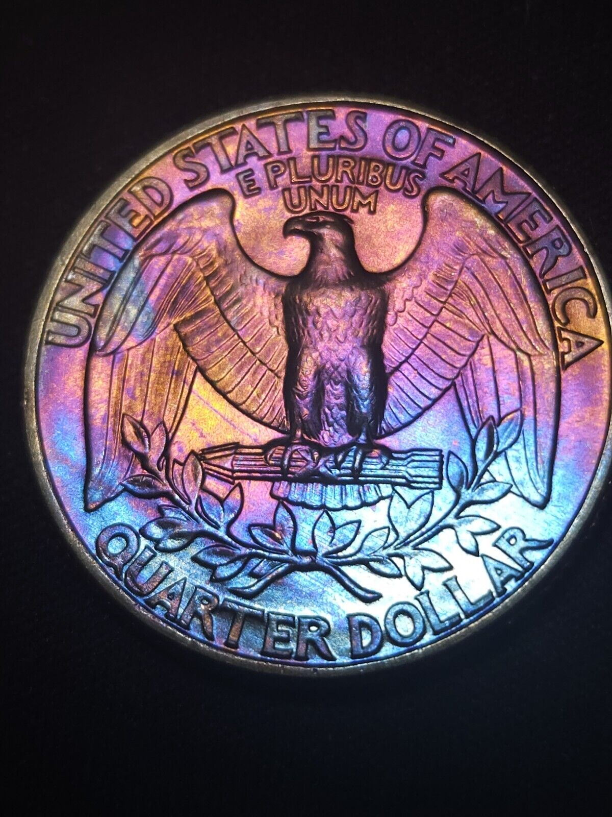 1978 D Washington 25c Bu Rainbow Toned