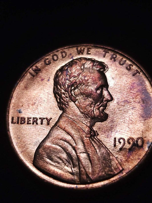 1990 Toned Gem Bu Lincoln Memorial Cent