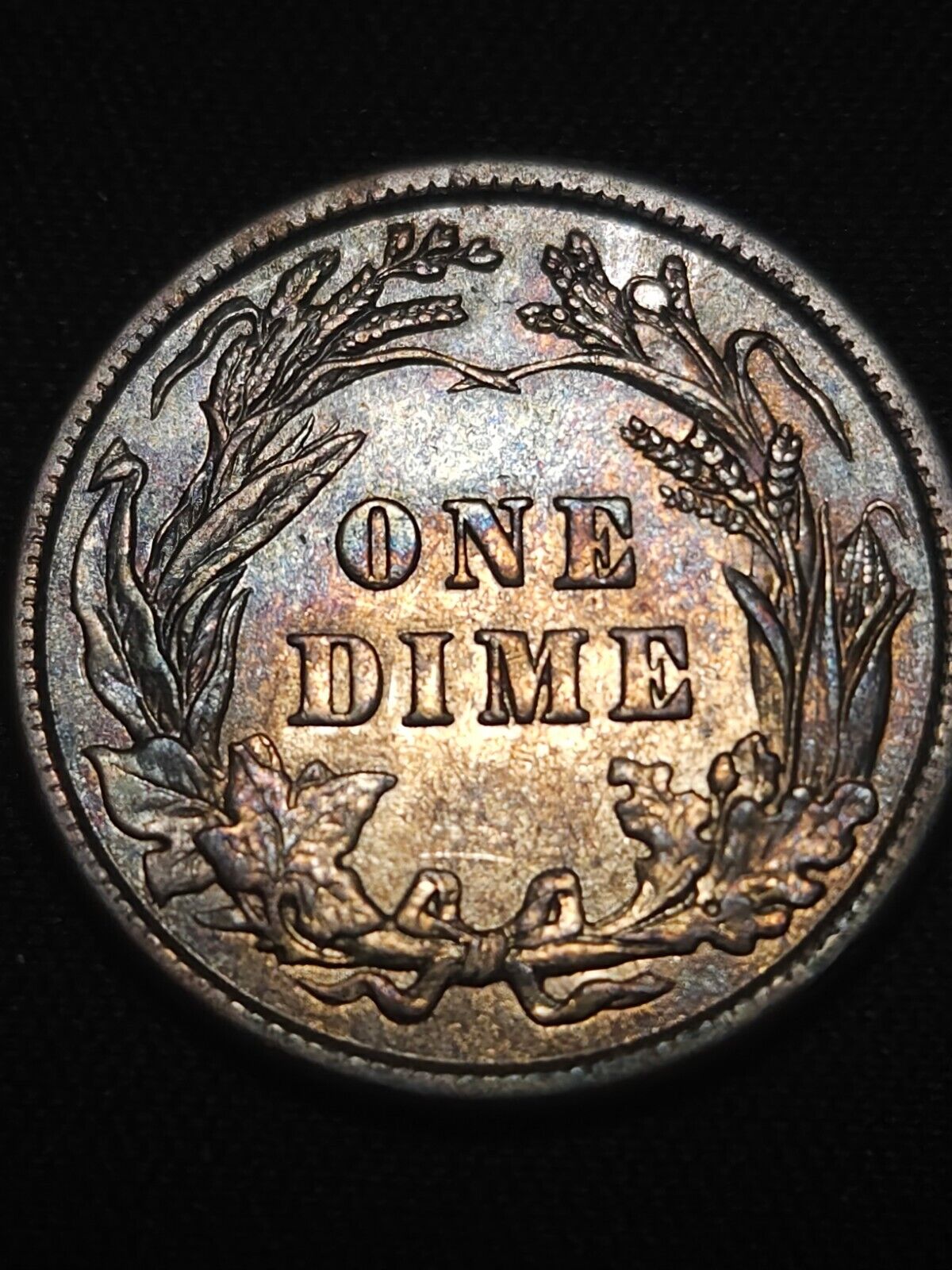 1912 Barber Dime Bu Monster Toning