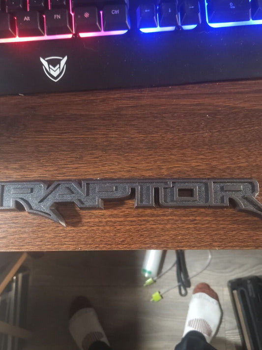 OEM NEW Rear Tailgate Liftgate Emblem Nameplate Black 17-18 Raptor Ford