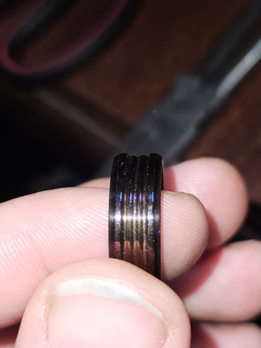 Steel Ring Rainbow Color Size 9"1/2 Rainbow