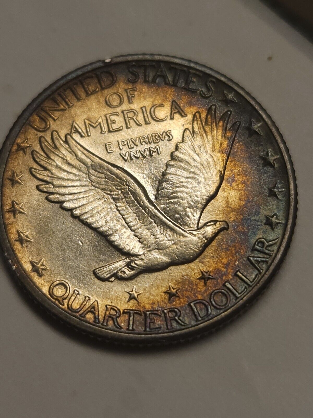 1926 Standing Liberty Quarte Bu Monster Toned