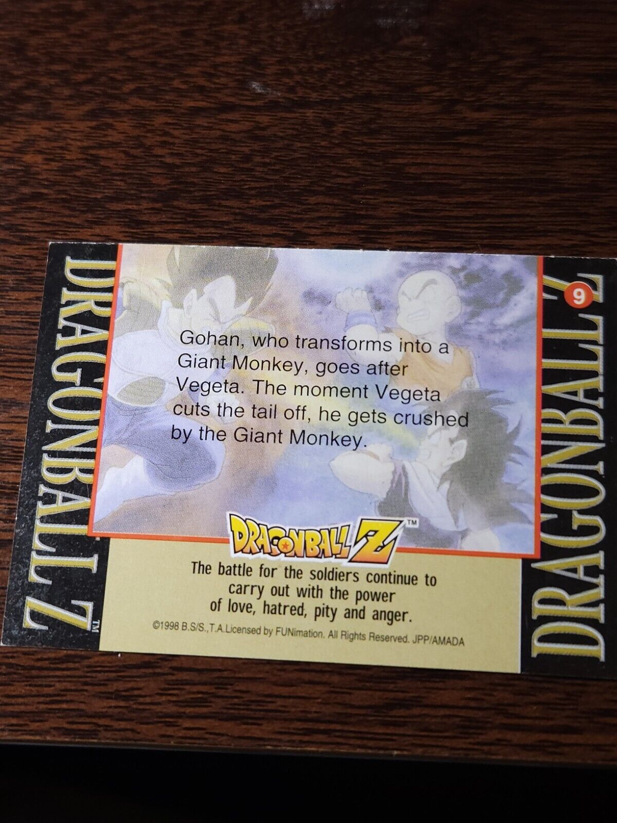 Dragon Ball Z Series 2 - Card #9 - 1998 JPP/Amada ArtBox Errors & Oddities