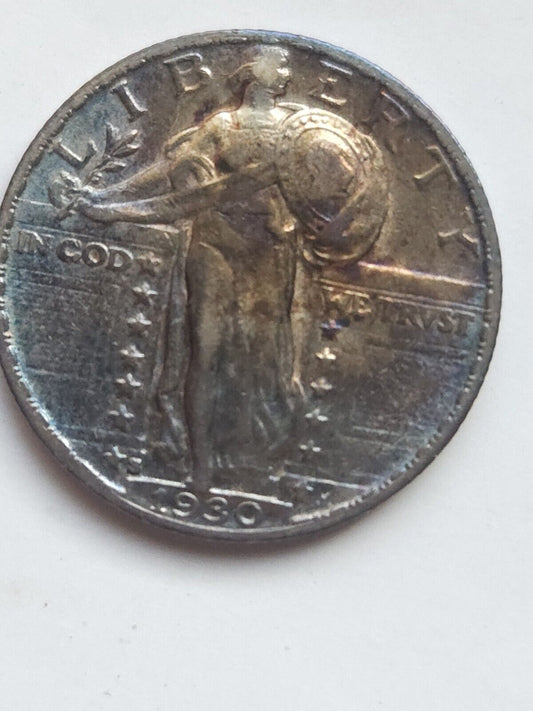 1930 S Standing Liberty Monster Toned