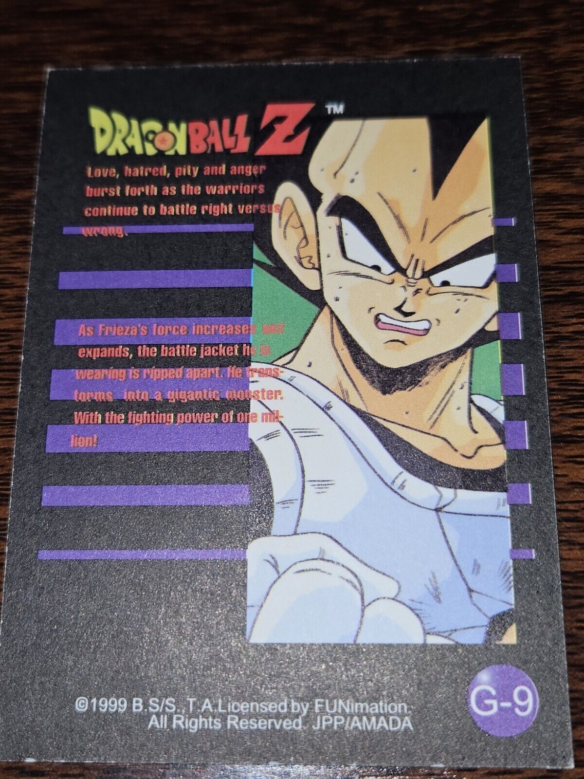 1999 Funimation Dragonball Z Frieza G-9 - ErrorsandOddities33