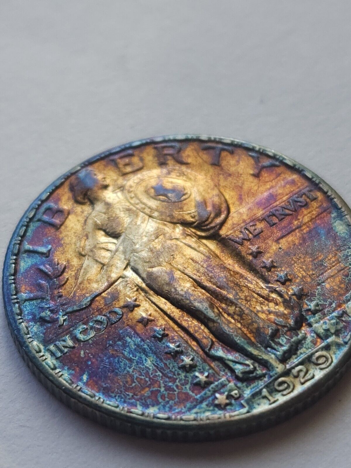 1929 D Standing Liberty Monster Toned