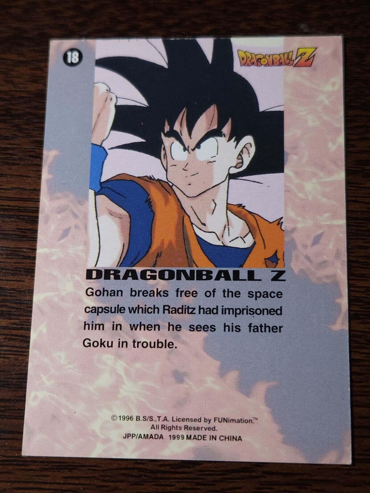 CH N-08 GOHAN Raditz Dragon Ball Z  Trading Card Shueisha 2003 Japan AMADA TCG Errors & Oddities