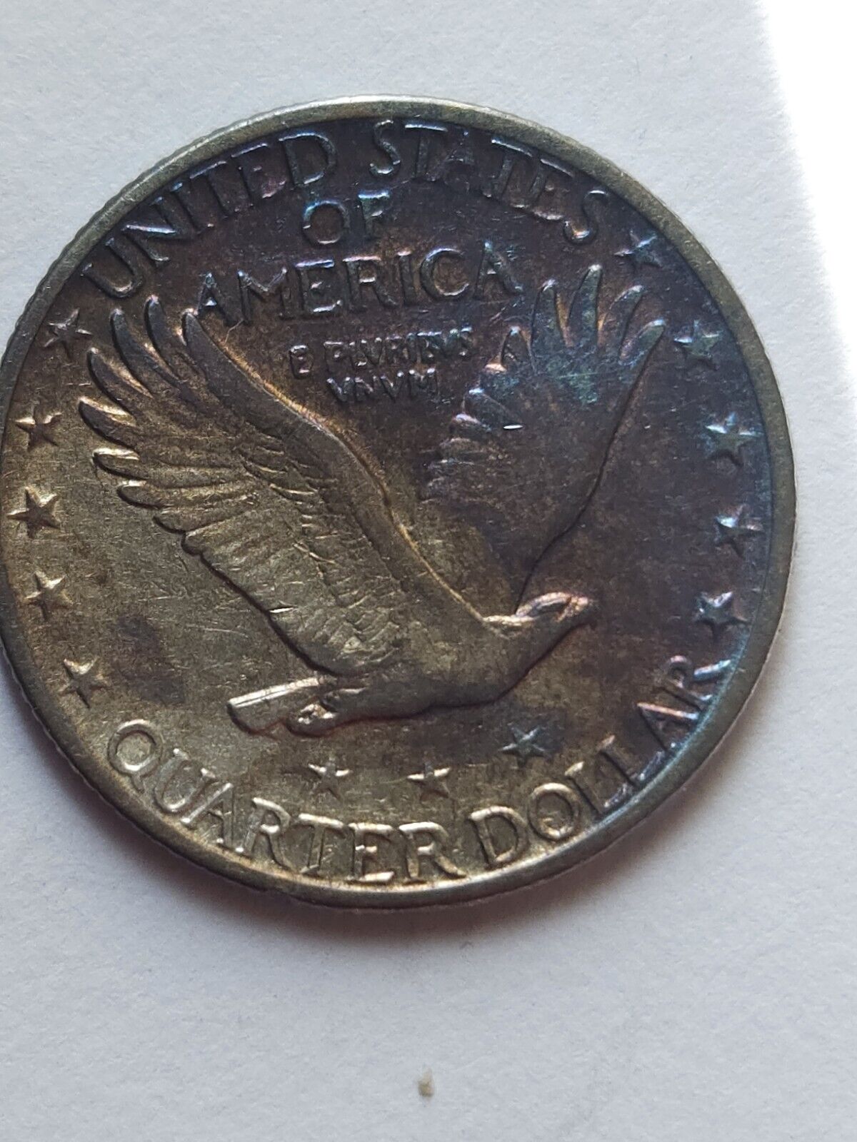 1928 D Standing Liberty Monster Toned