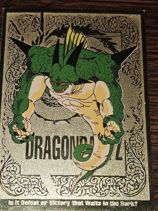 1998 Dragon Ball Z Porunga Gold Foil Card G10 Funimation - ErrorsandOddities33