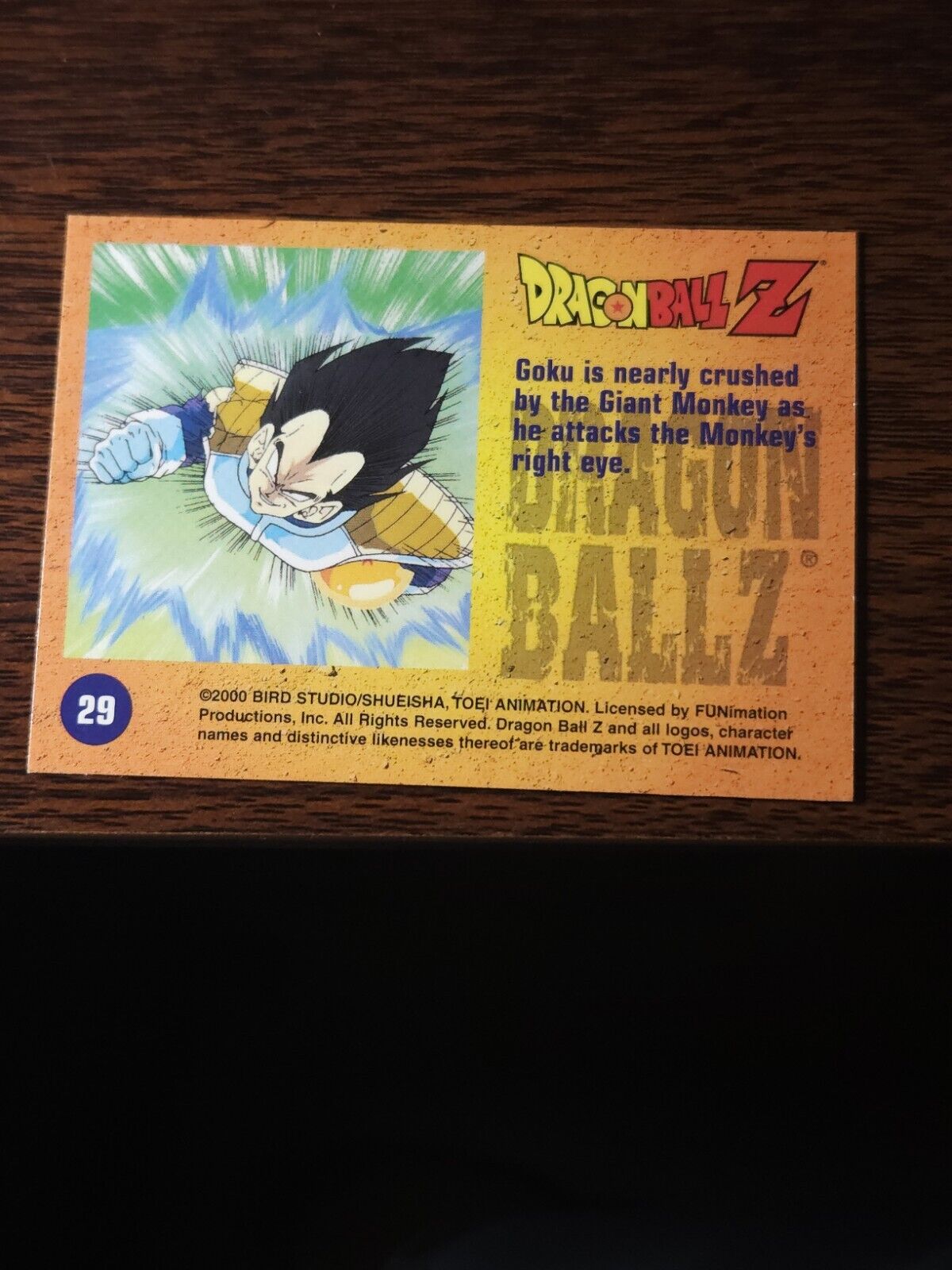 2000 Bird Studio Funimation DBZ Dragon Ball Z Ccg Tcg Card #29 NM Errors & Oddities